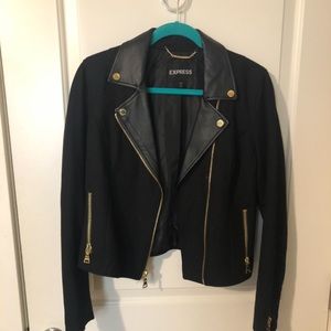 Black leather jacket!